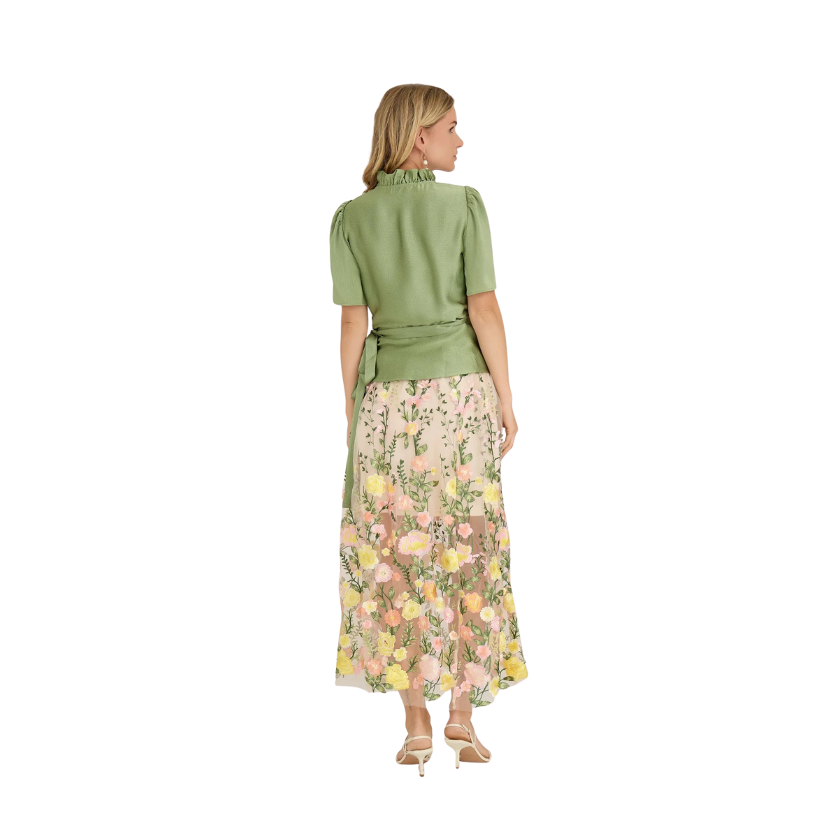 Fuschia Skirt - Sand/Yellow