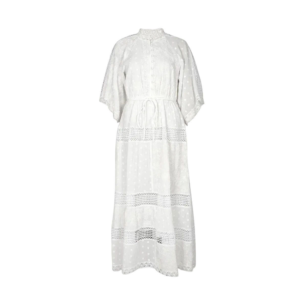 Villa Maxi Dress - White Mix