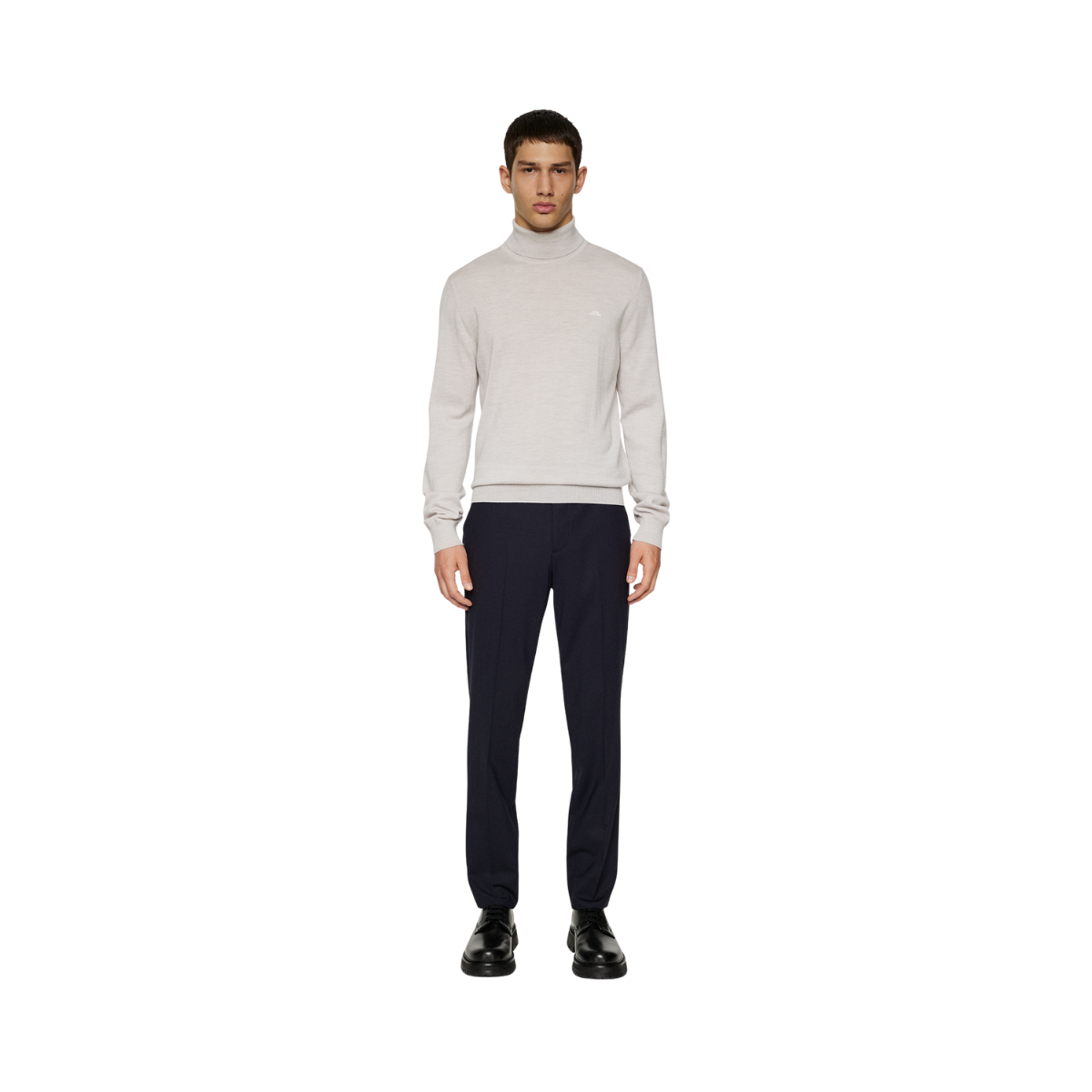 Kaden Merino Turtle Neck - Moonbeam Melange