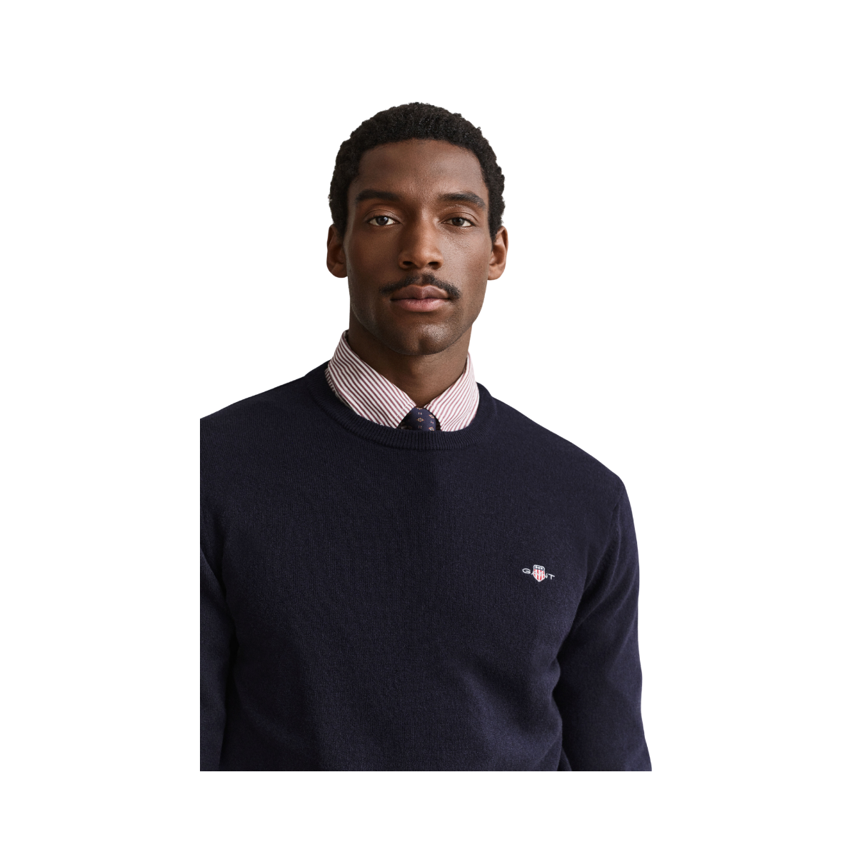 Superfine Lambswool C-Neck - Marine