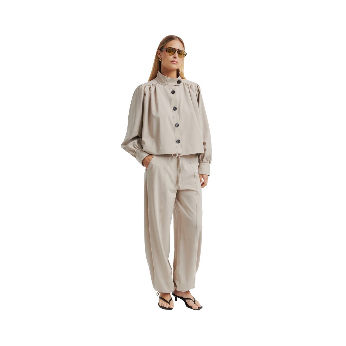 Zoie Jacket - Light Beige Melange