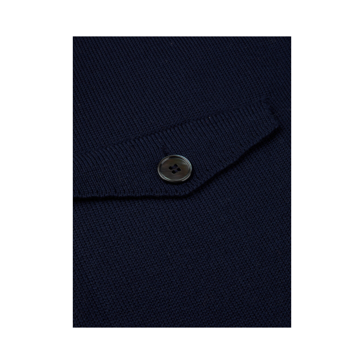 Cardigan Knitted with Pockets - Navy
