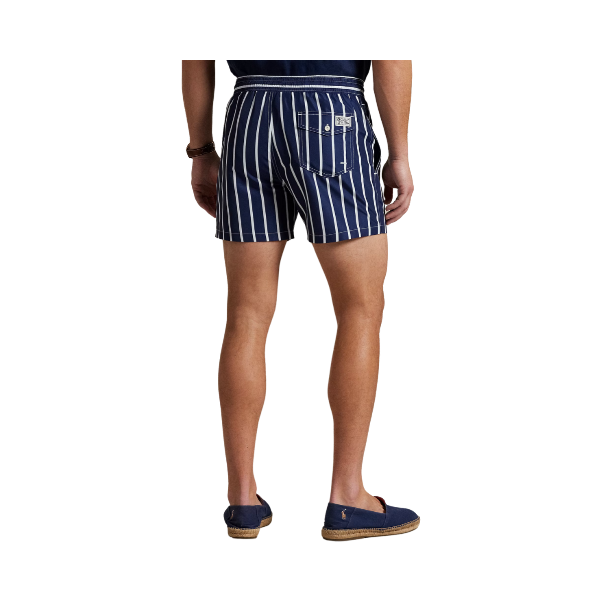 Slftraveler Mid Trunk - Navy Vertical Wide Stripe