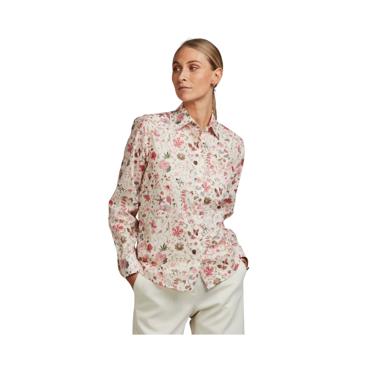 Siri Shirt - Light pink pattern