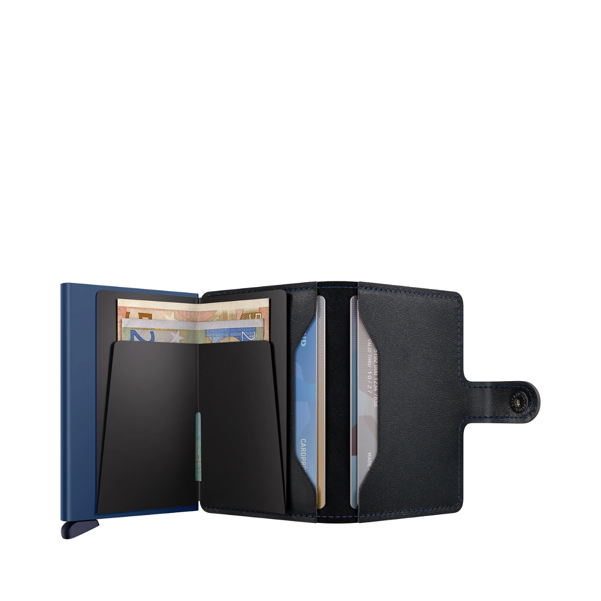 Miniwallet Matte - Black & Blue
