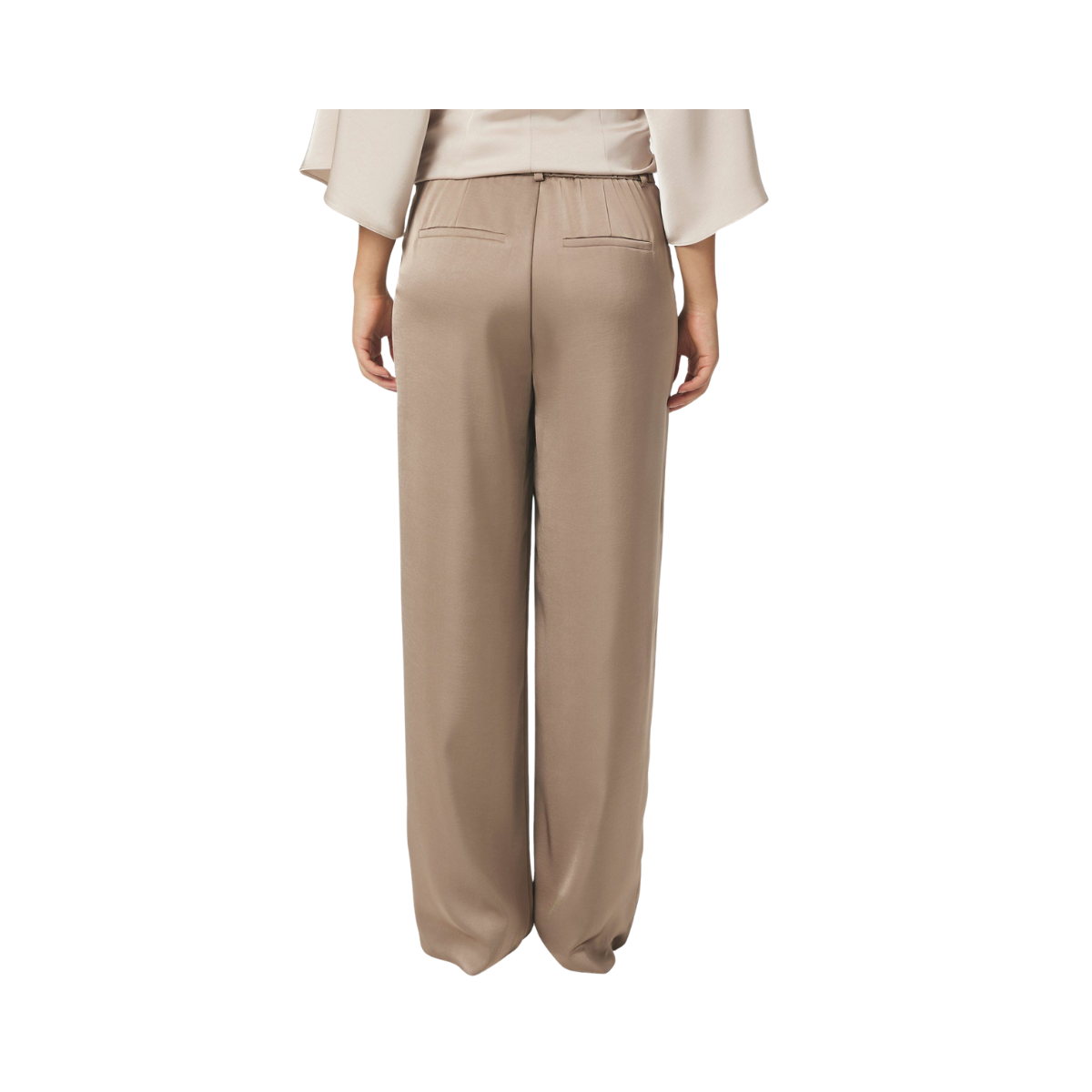 Emmett Heavy Sateen Pants - Dark Taupe
