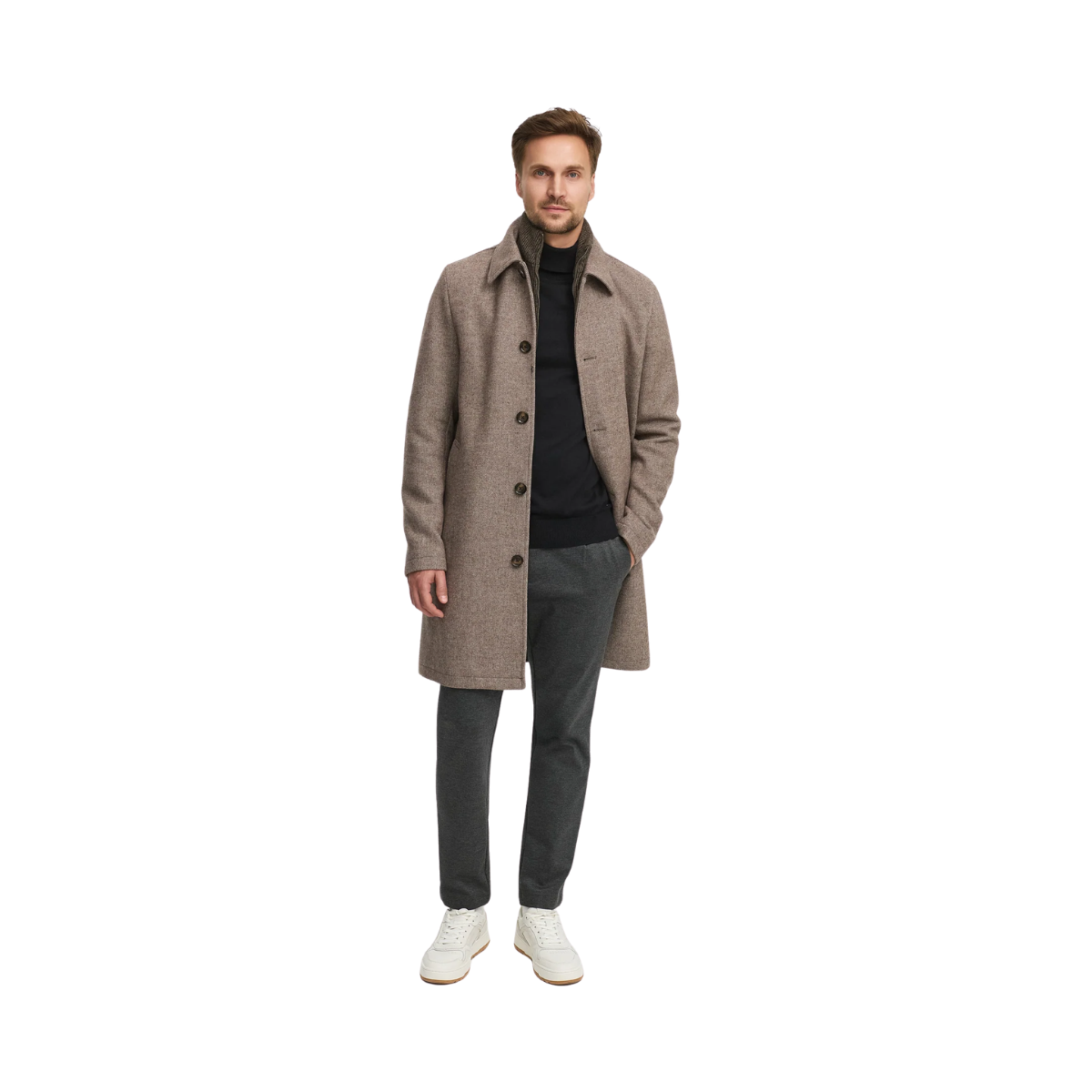 JFTyler coat - Brown mix