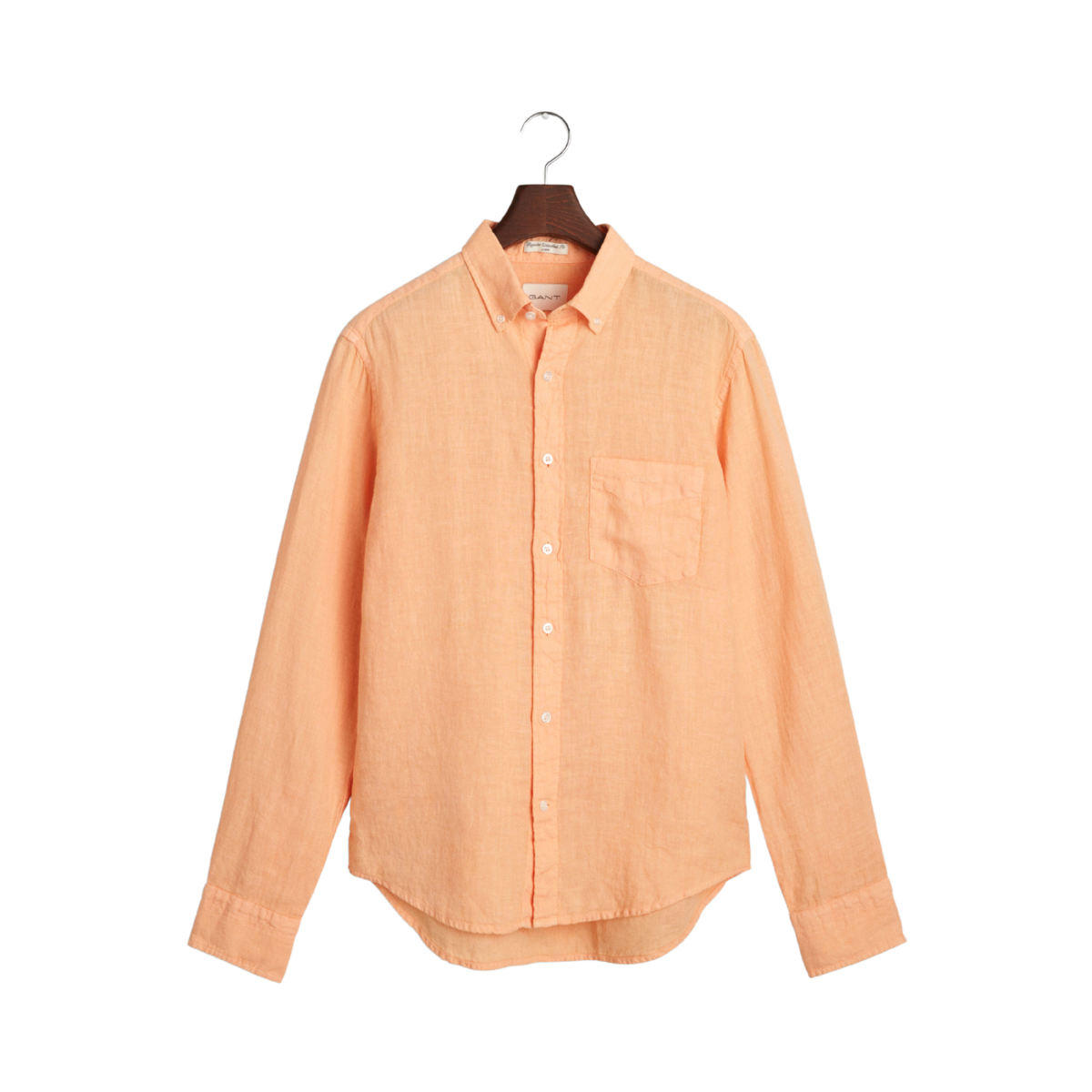 Gmnt Dyed Linen Shirt - Peachy Orange