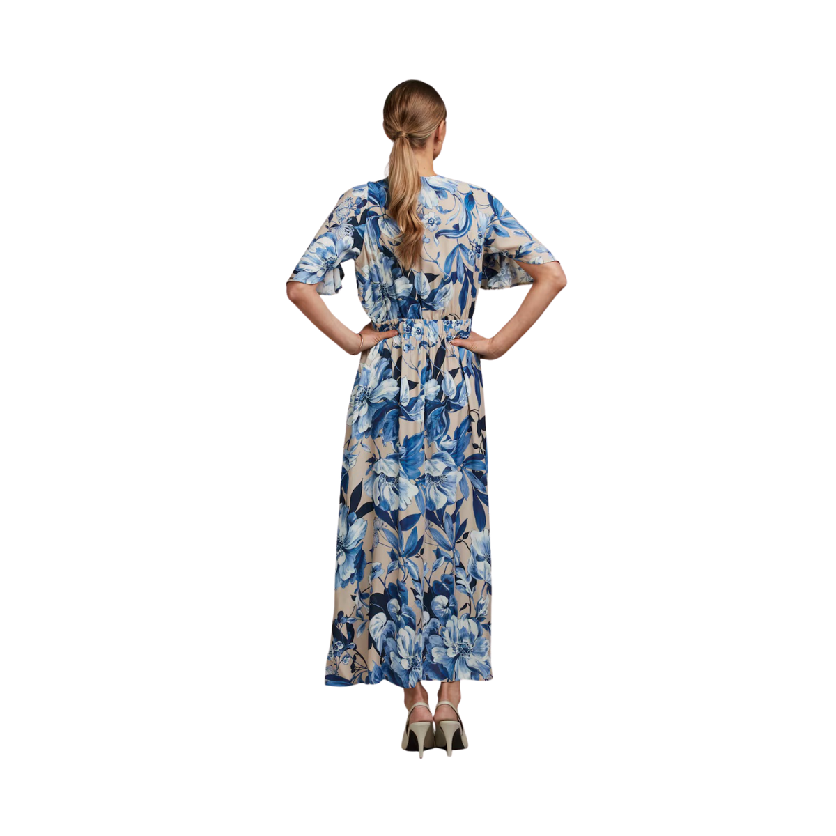 Leonora Dress - 151 Blue Pattern