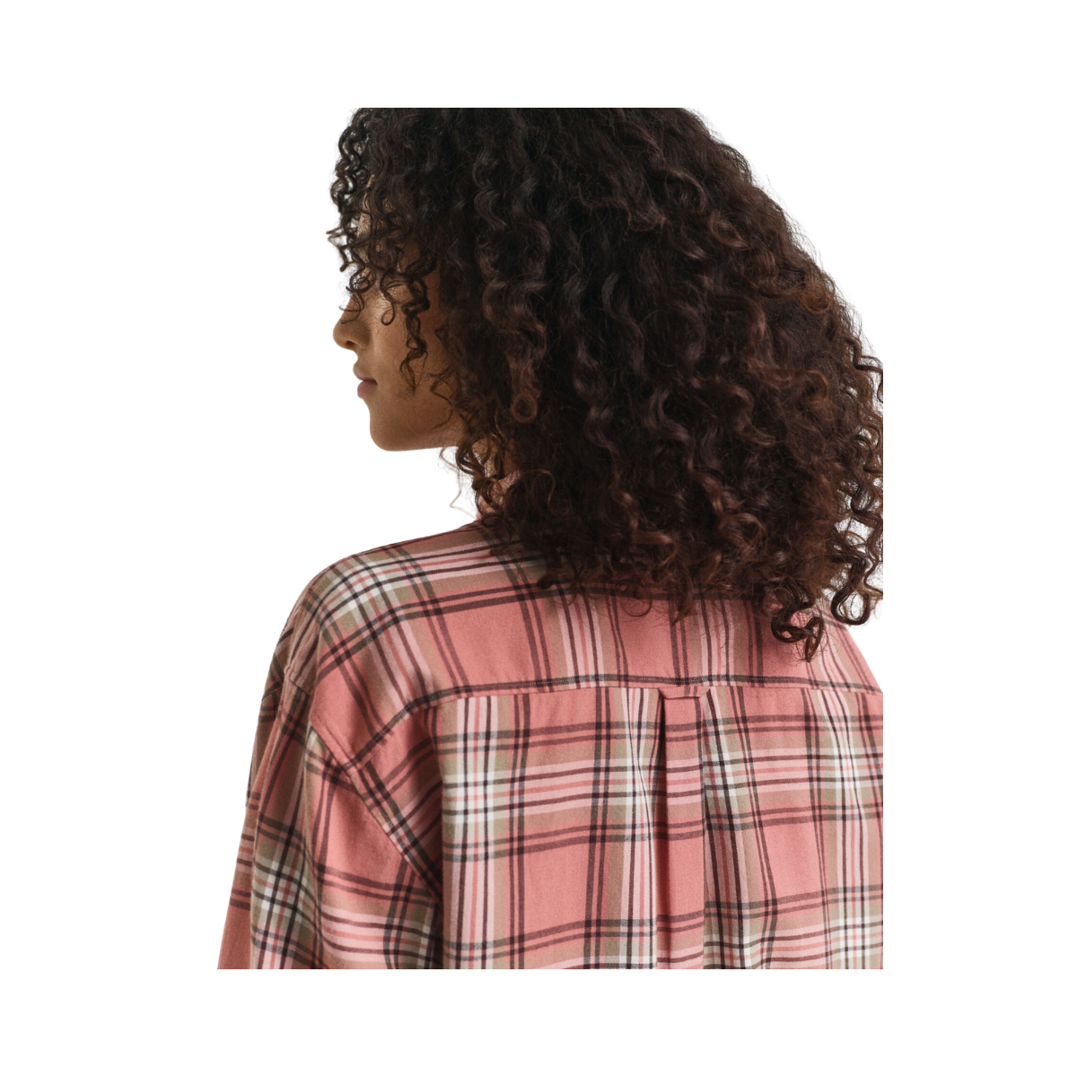 Relaxed Checked Flannel Shirt - Faded Brick