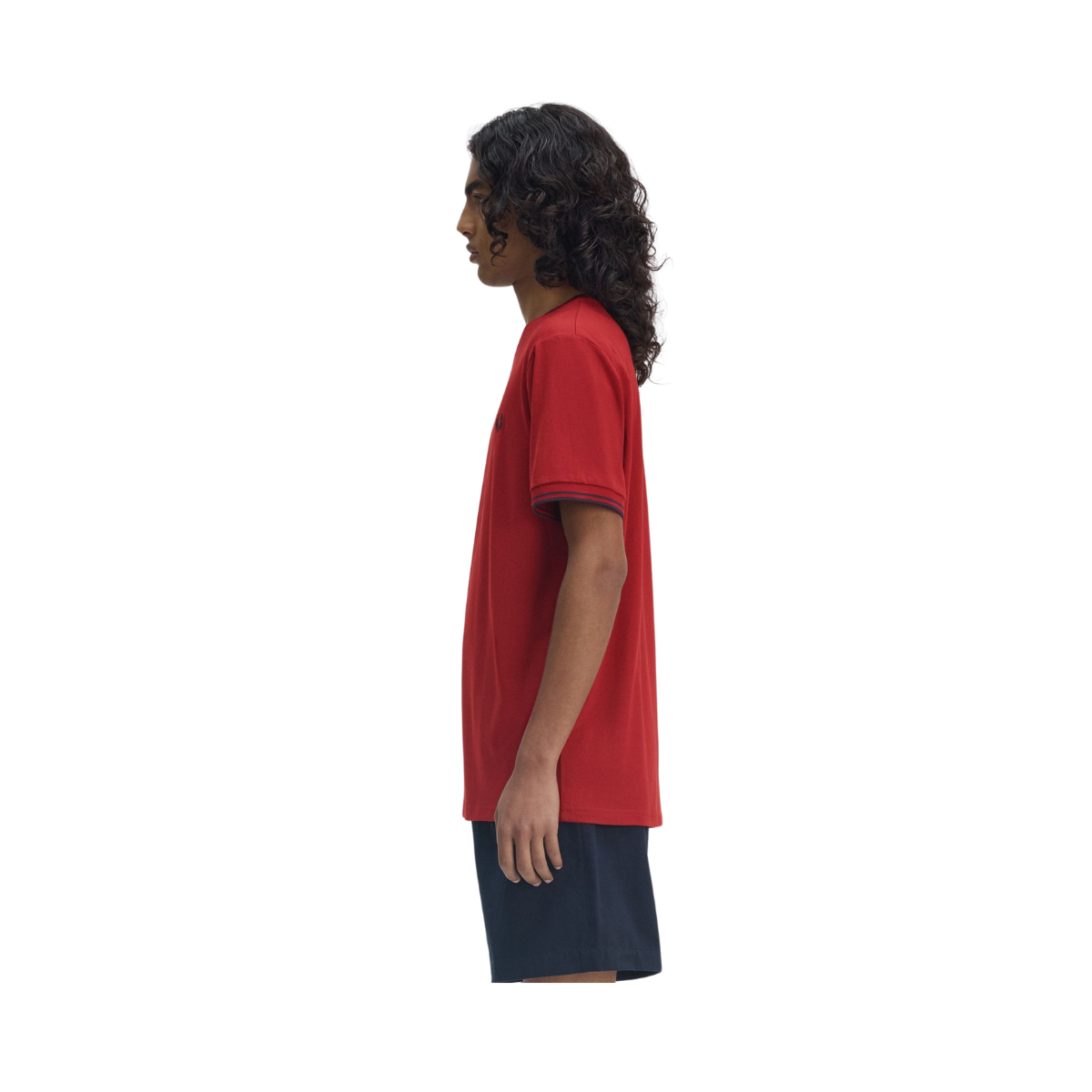 Twin Tipped T-Shirt - Burnt Red/Navy