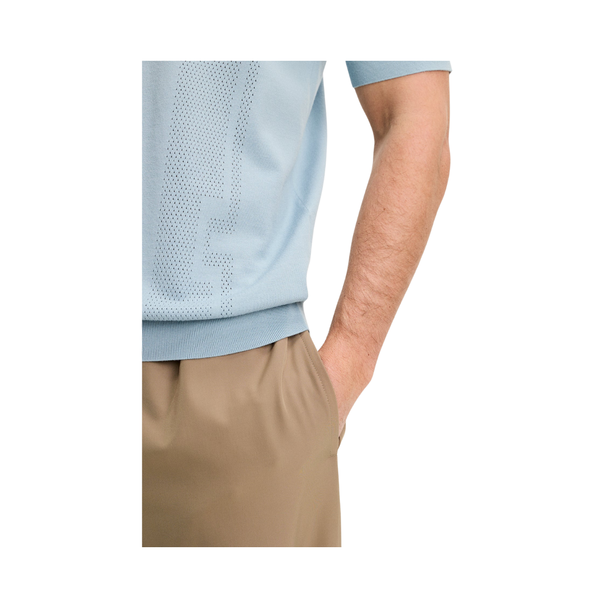 Reymond Seasonal Knit Polo - Forget-Me-Not