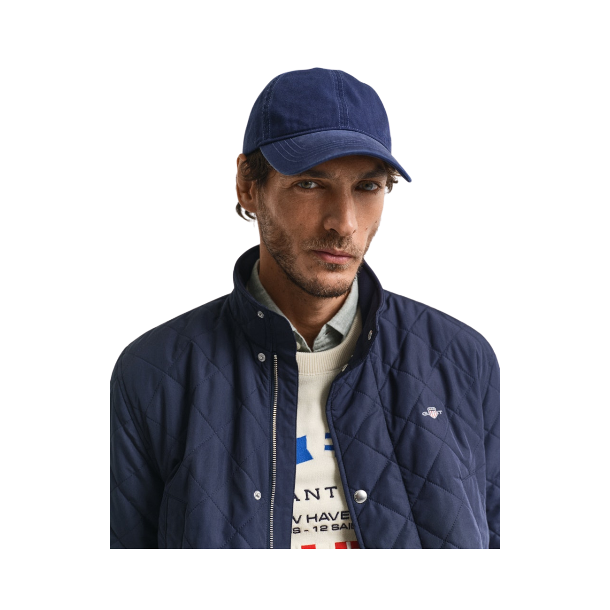 Quilted Windcheater Mid Jacket - Evening Blue
