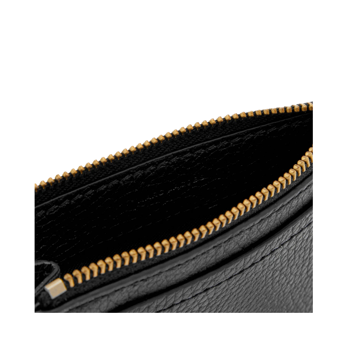 The Top Zip Wristlet Wallet - Black