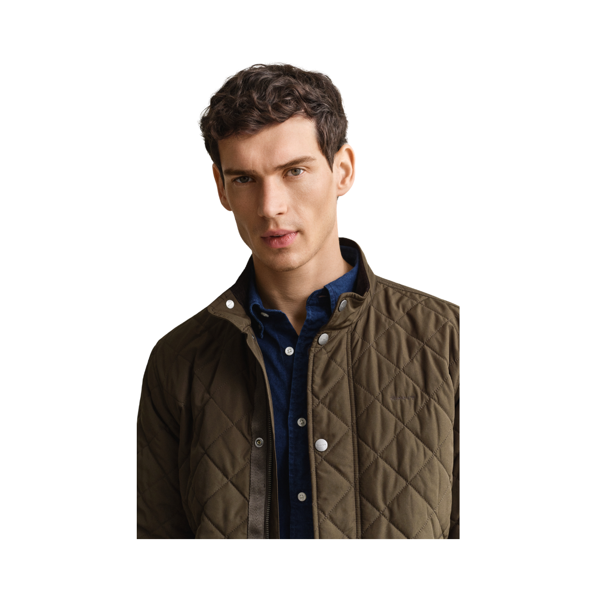 Quilted Jacket - Black Brown