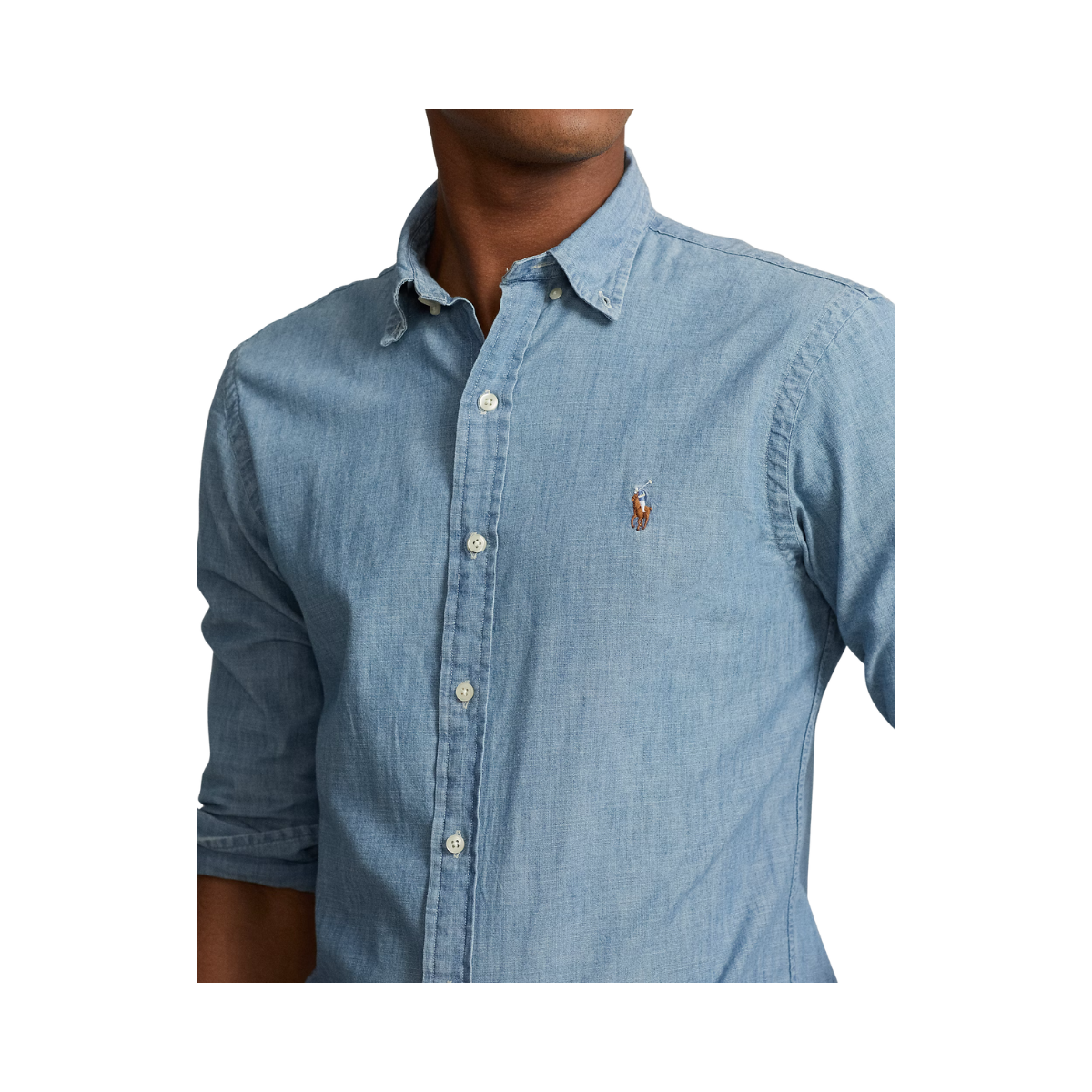 Slim Fit Chambray Shirt - Chambray
