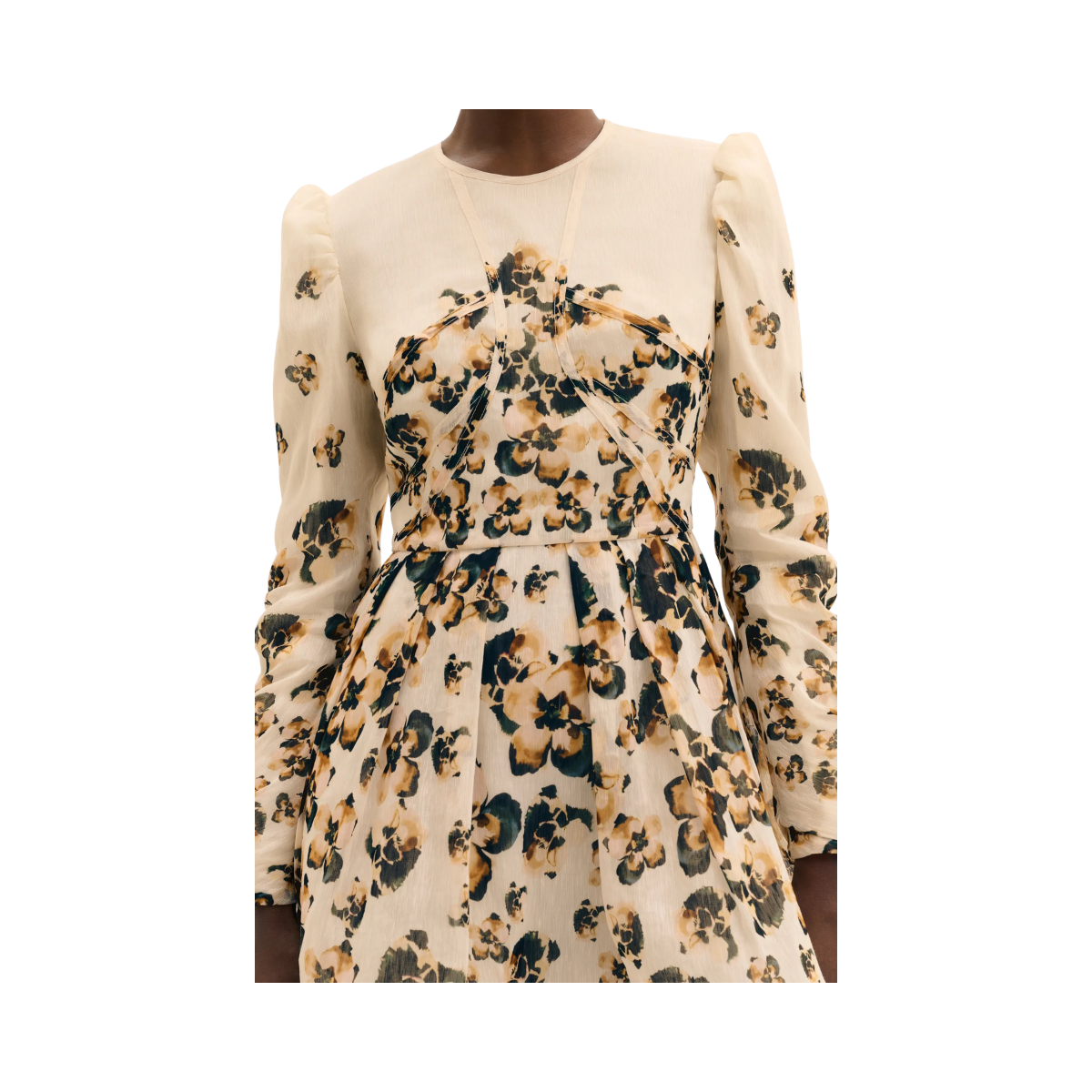 Leoni Silk Mini Dress - Blooms