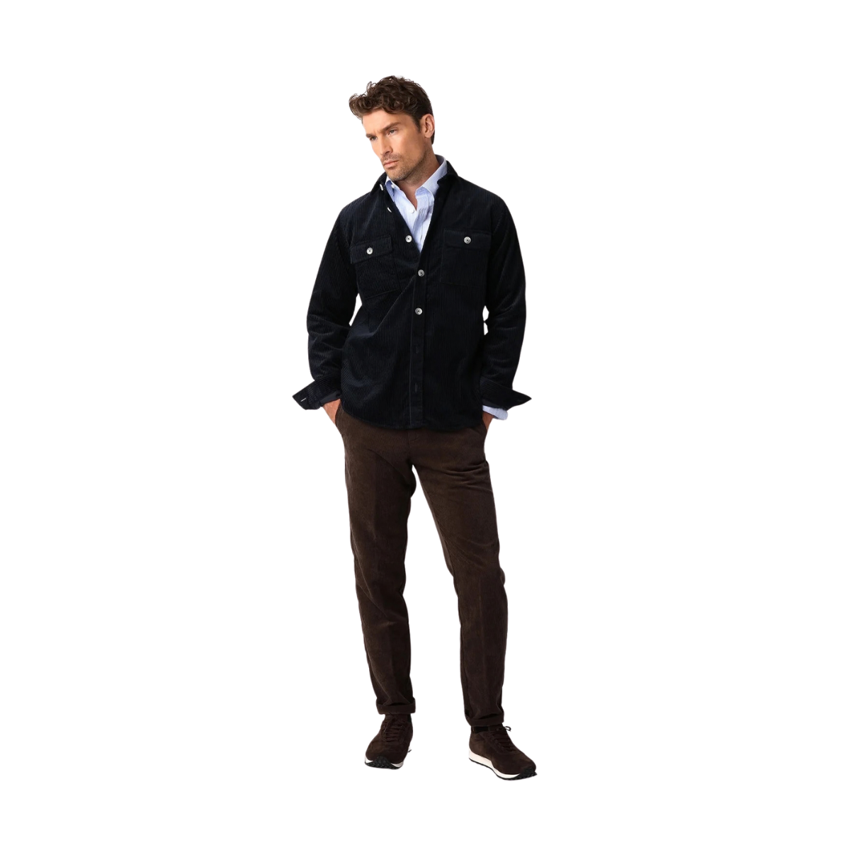 Cord Shirt - Navy
