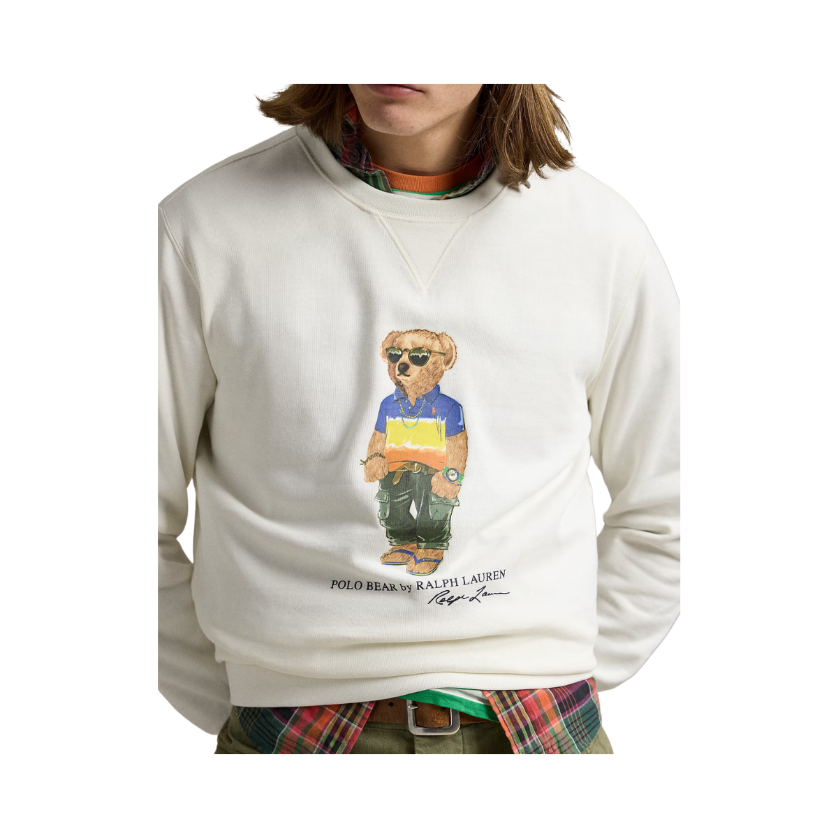 Long Sleeve Sweatshirt - Nevis Beach Shop Bear