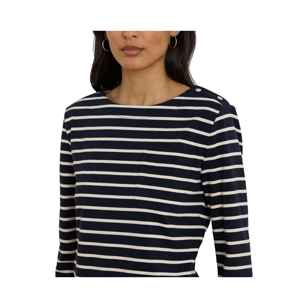 Crevan Pullover - Lauren Navy/Mascarpone Cream