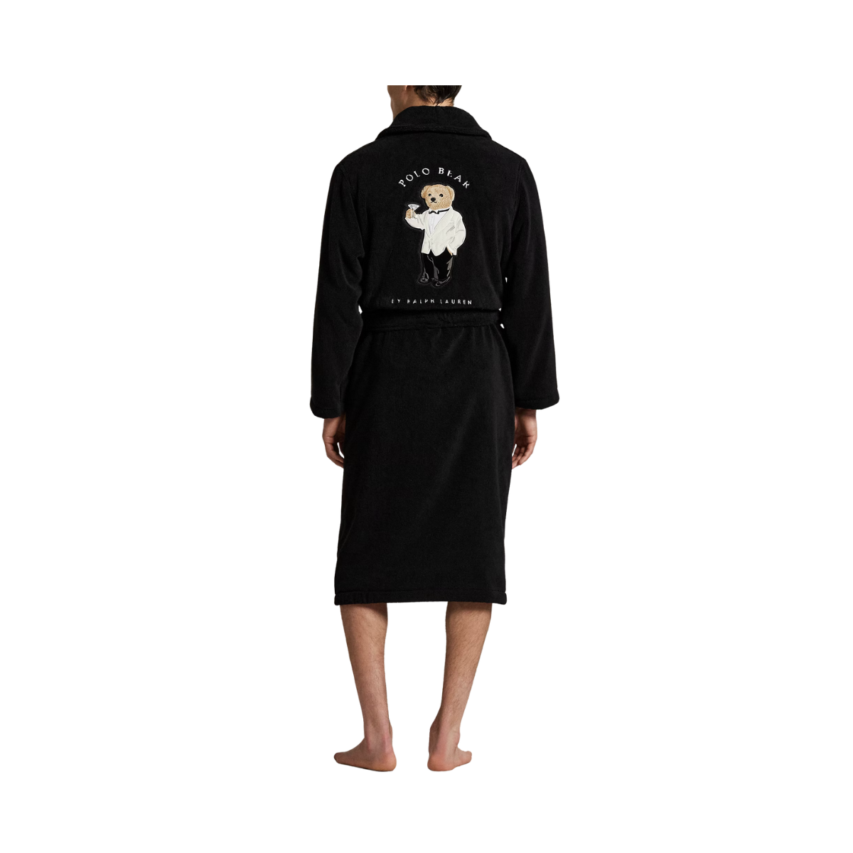 Shawl Sleep Robe - Polo Black