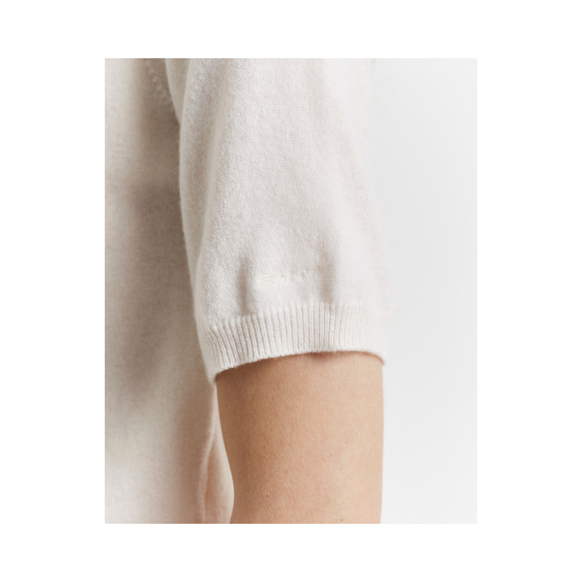 Superfine Lambswool SS C-Neck - Cream