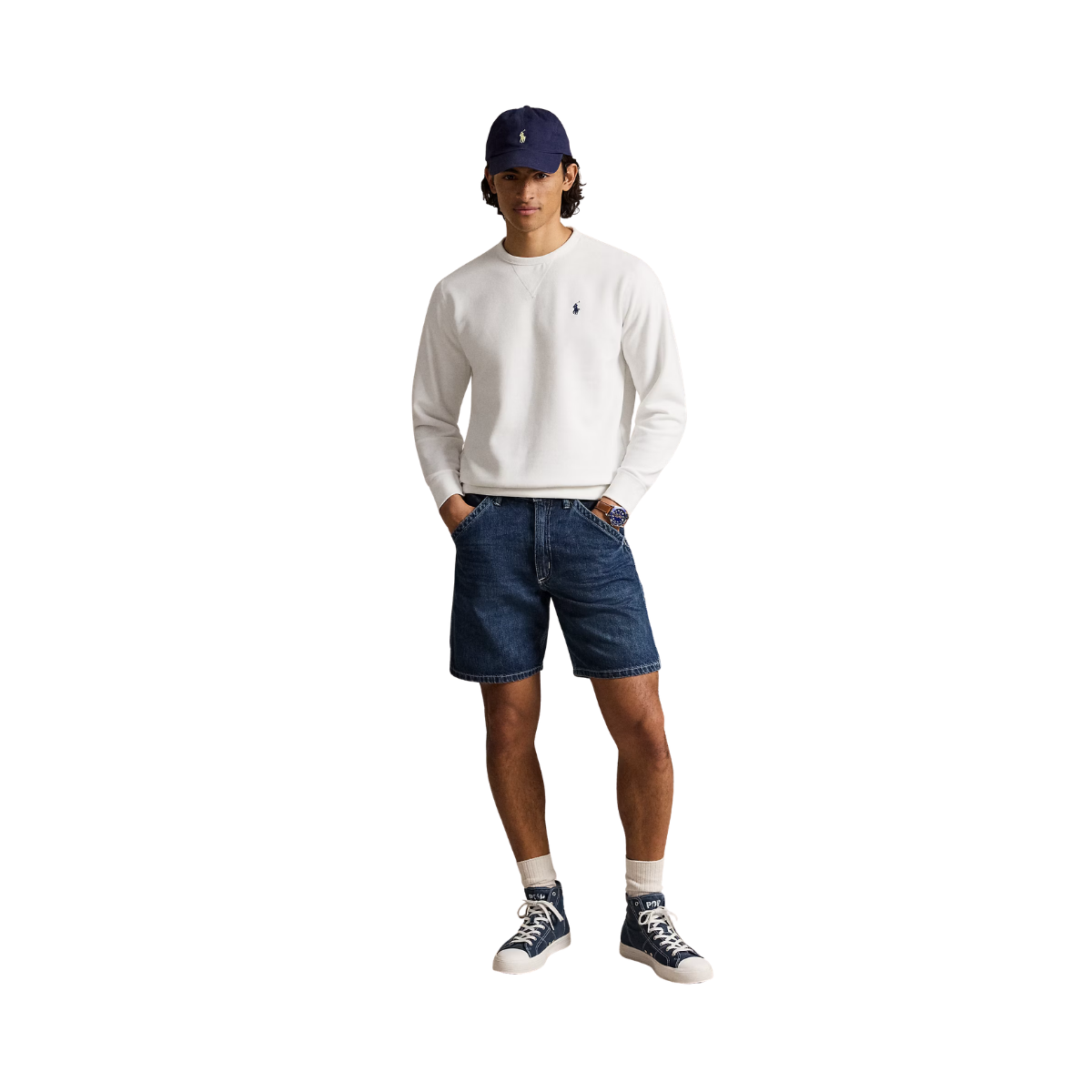 LS Fleece Sweater - White
