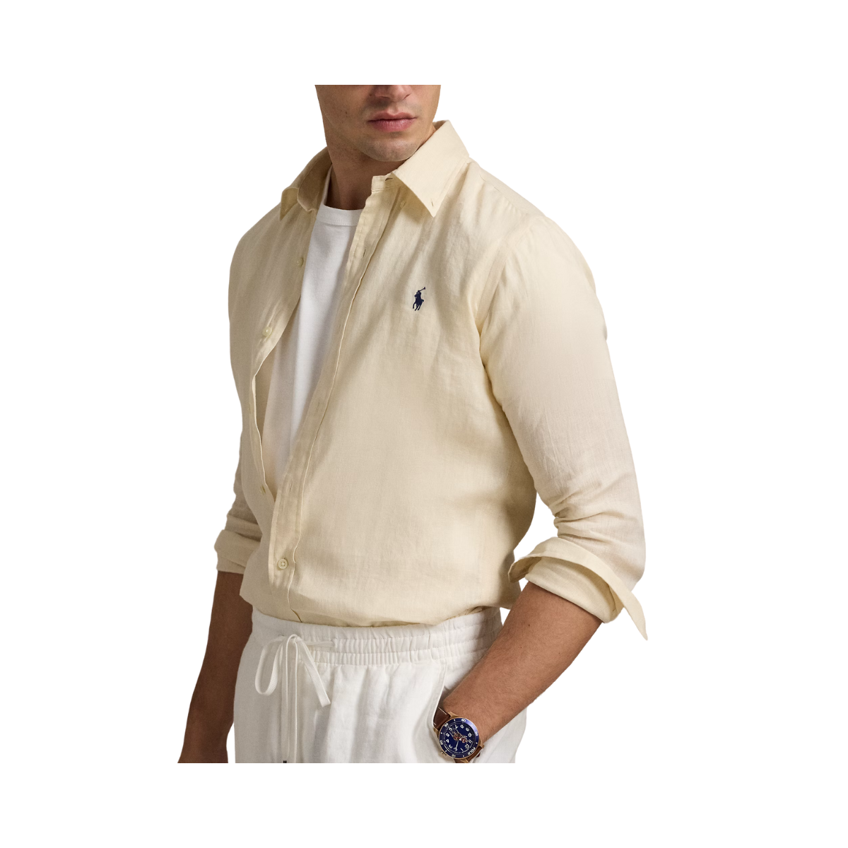 Long Sleeve Sport Shirt - Full Cream