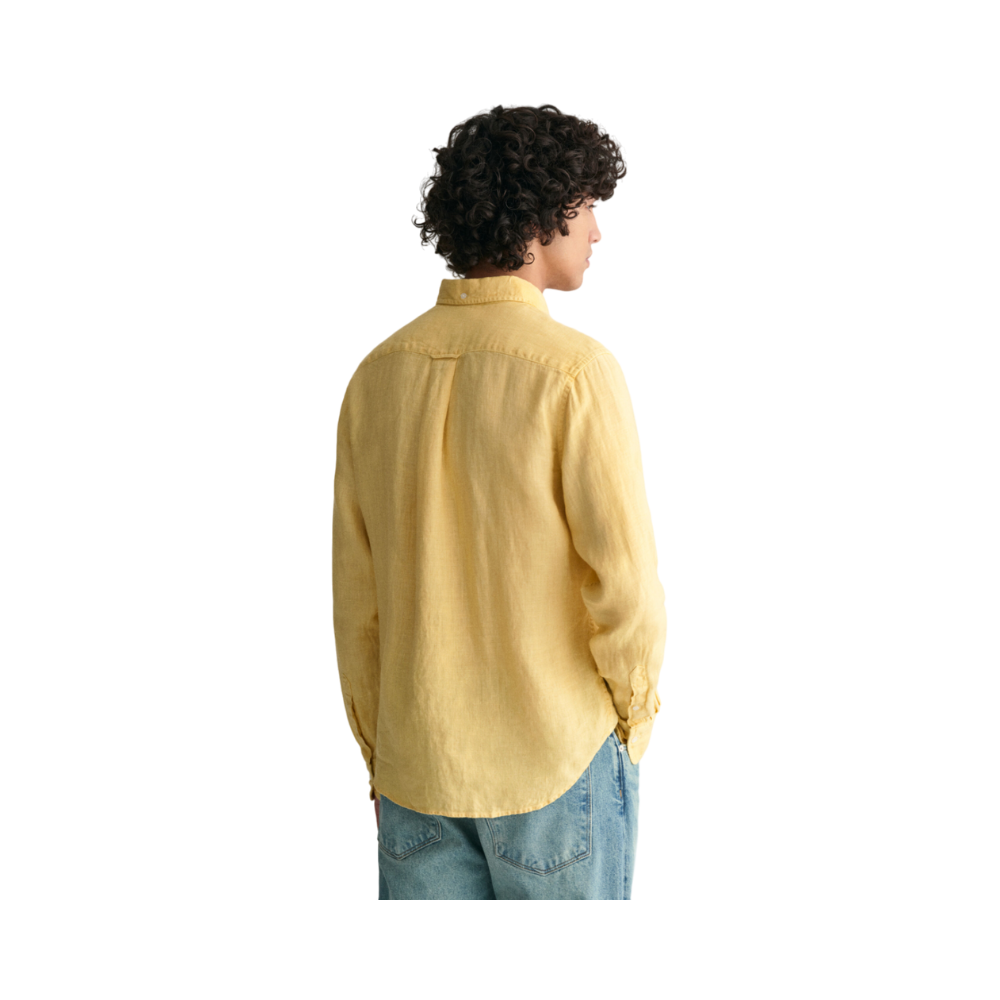 GMNT Dyed Linen SS Shirt - 726 Dusty Yellow