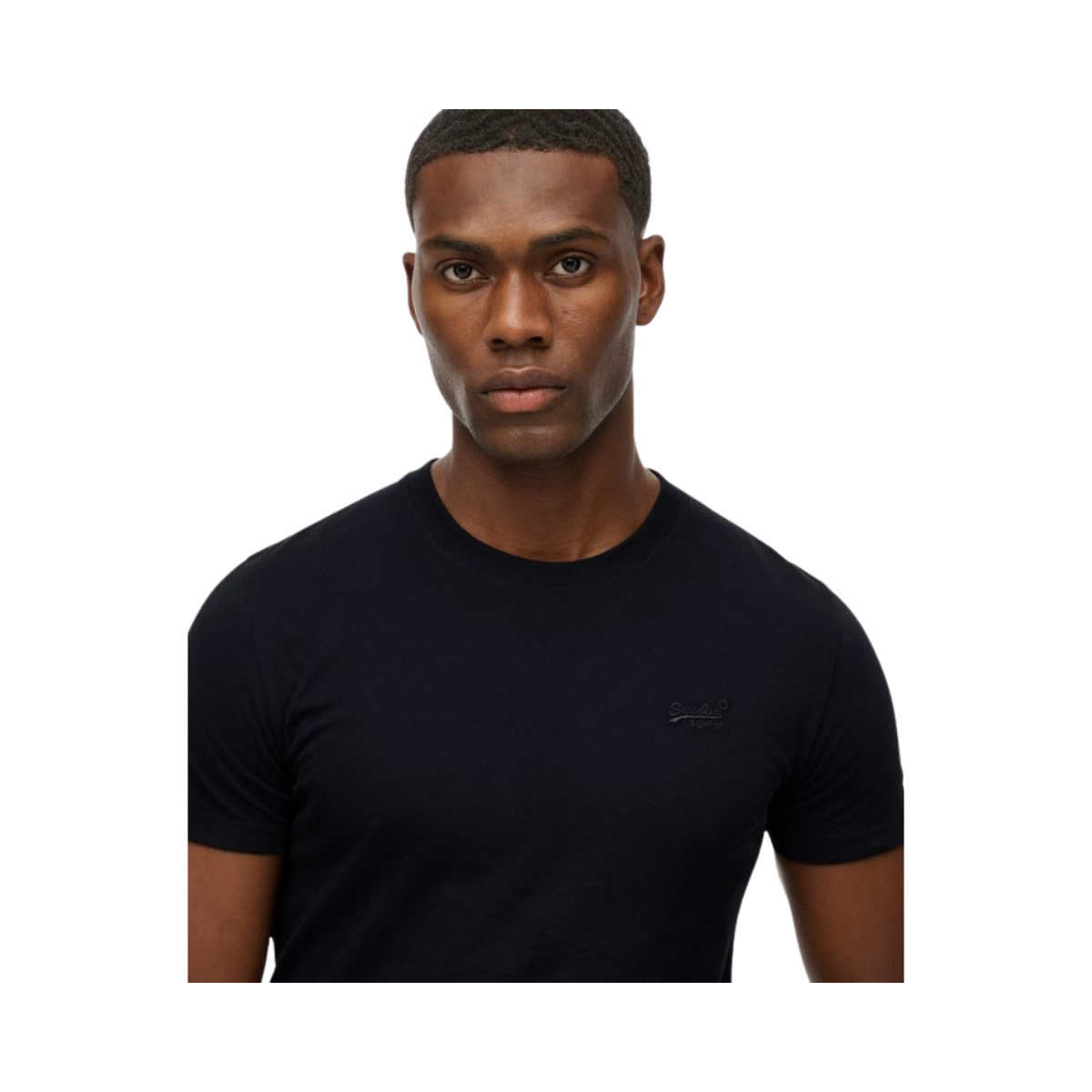 Essential Logo Emb Tee - Black/Black