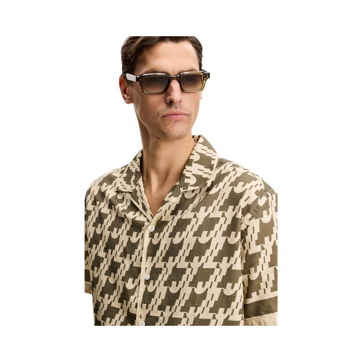 Ellis Border Resort Shirt - JL Glitch Kalamata