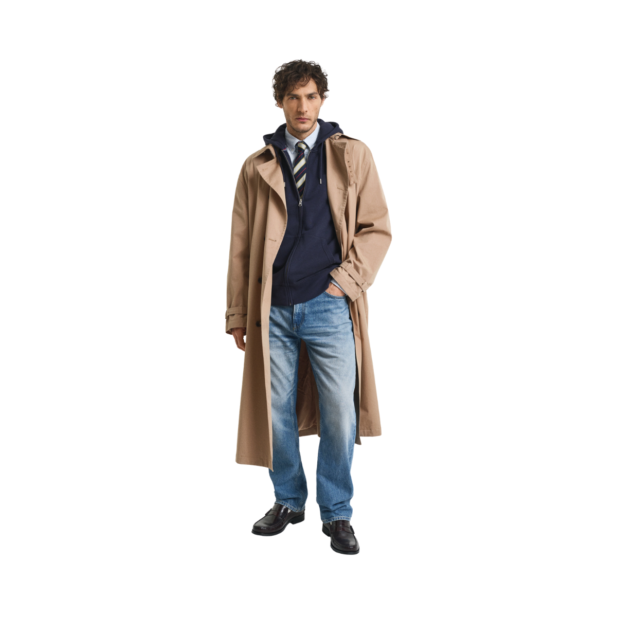 Shield Full Zip Hoodie - Evening Blue