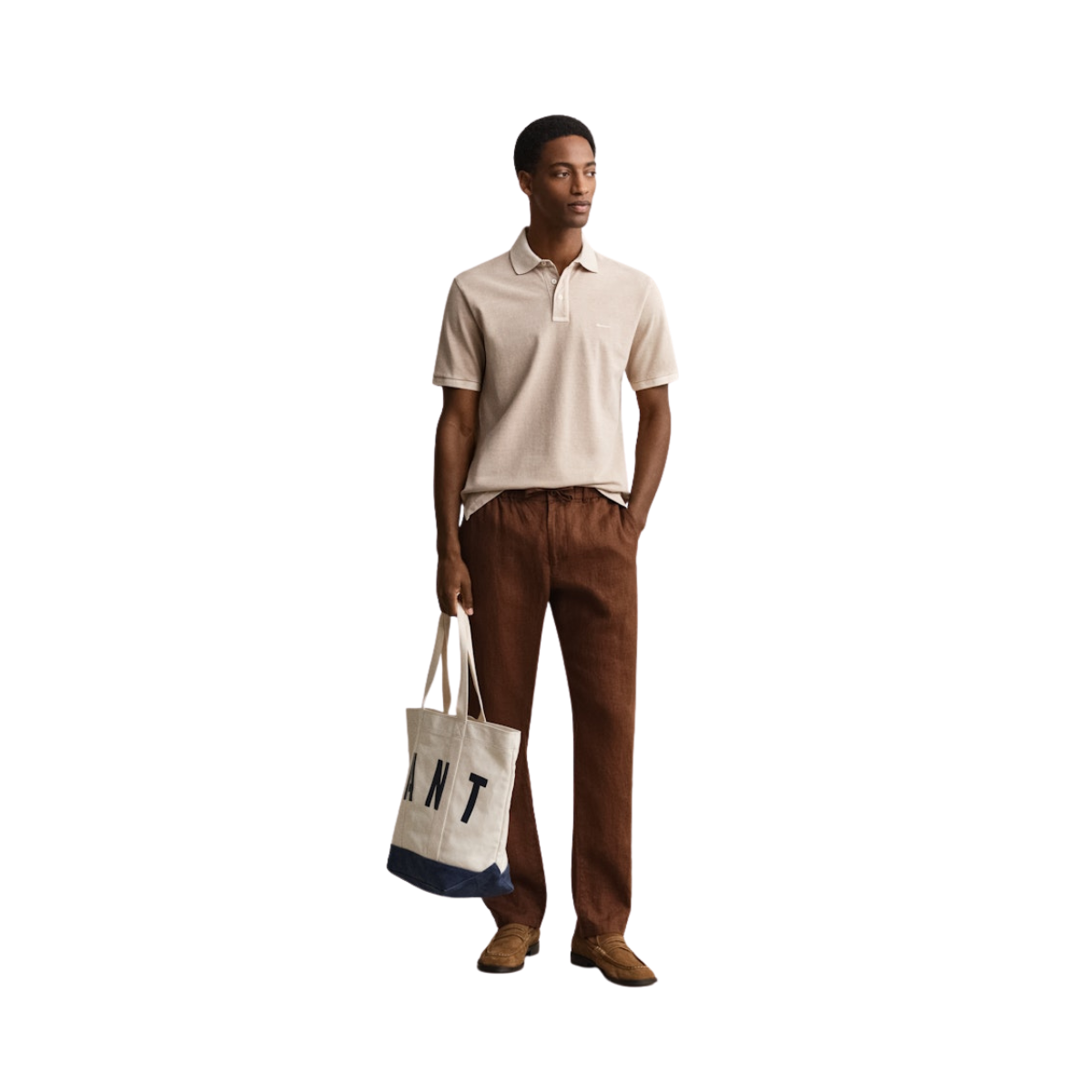 Sunfaded SS Polo - Oat Beige