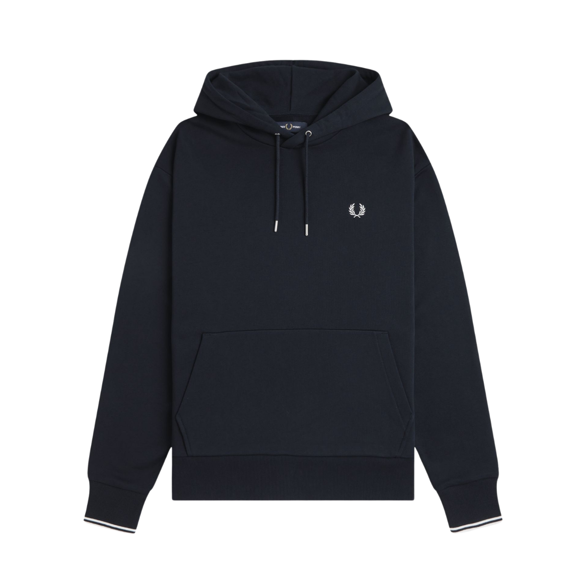 Tipped Hooded Sweatshirt - Navy