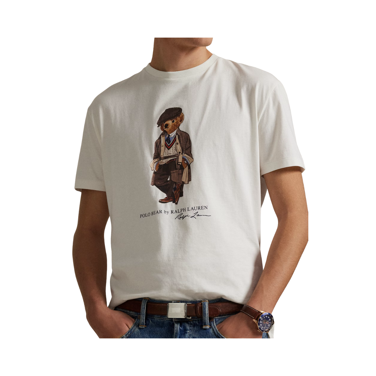 Short Sleeve T-Shirt - Deckwash White Bear