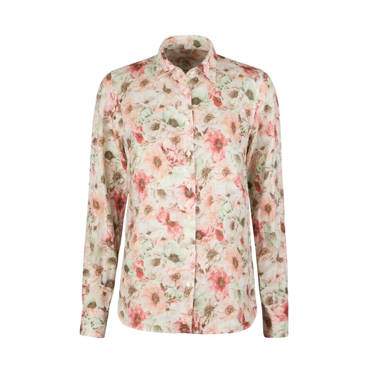 Sofie Shirt - Light Orange Pattern