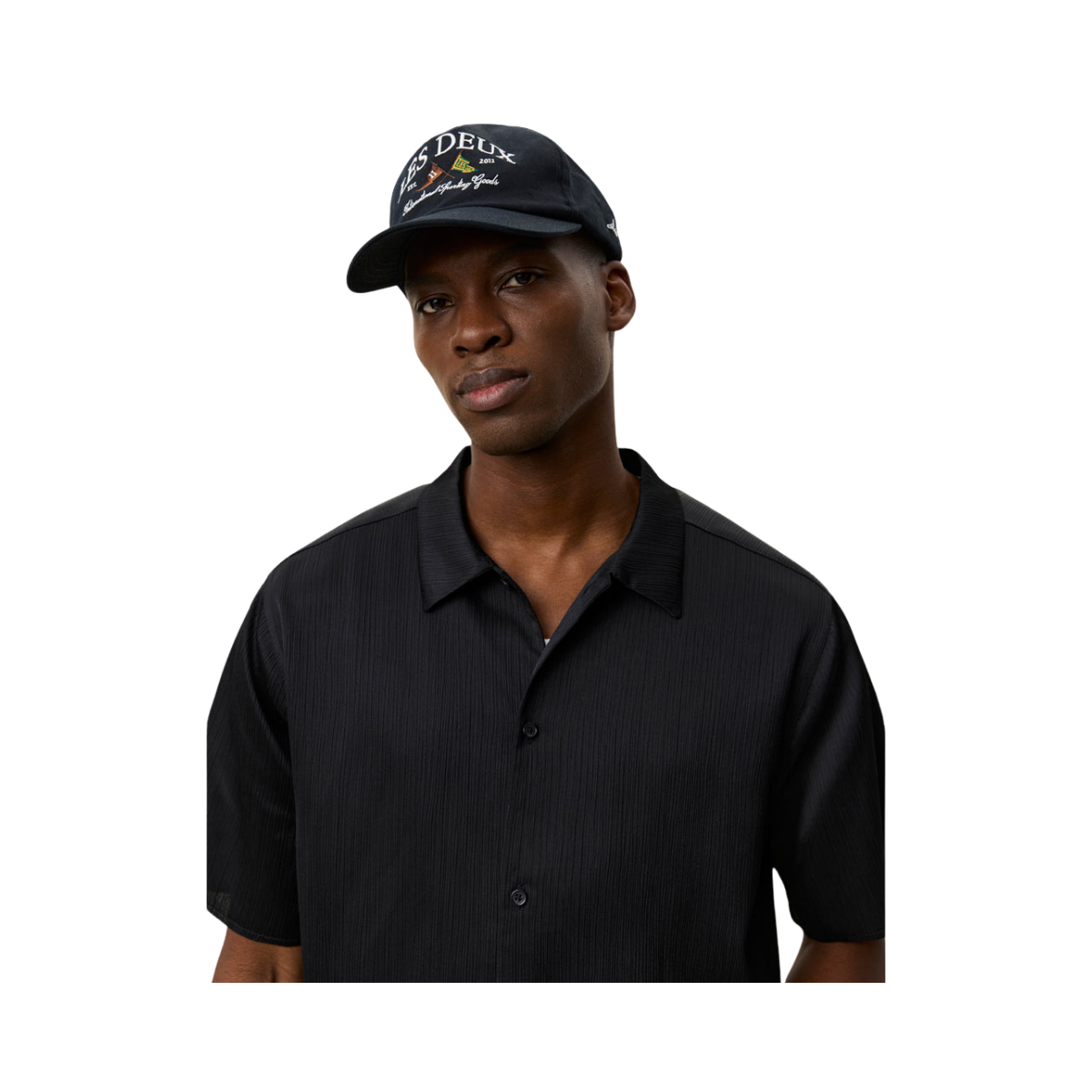 Hector Plissé SS Shirt - 100 Black