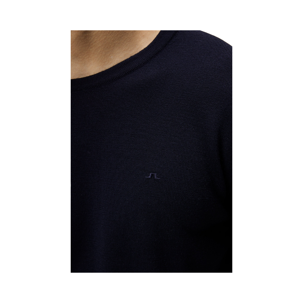 Lyle Merino Crew Neck Sweater - Navy