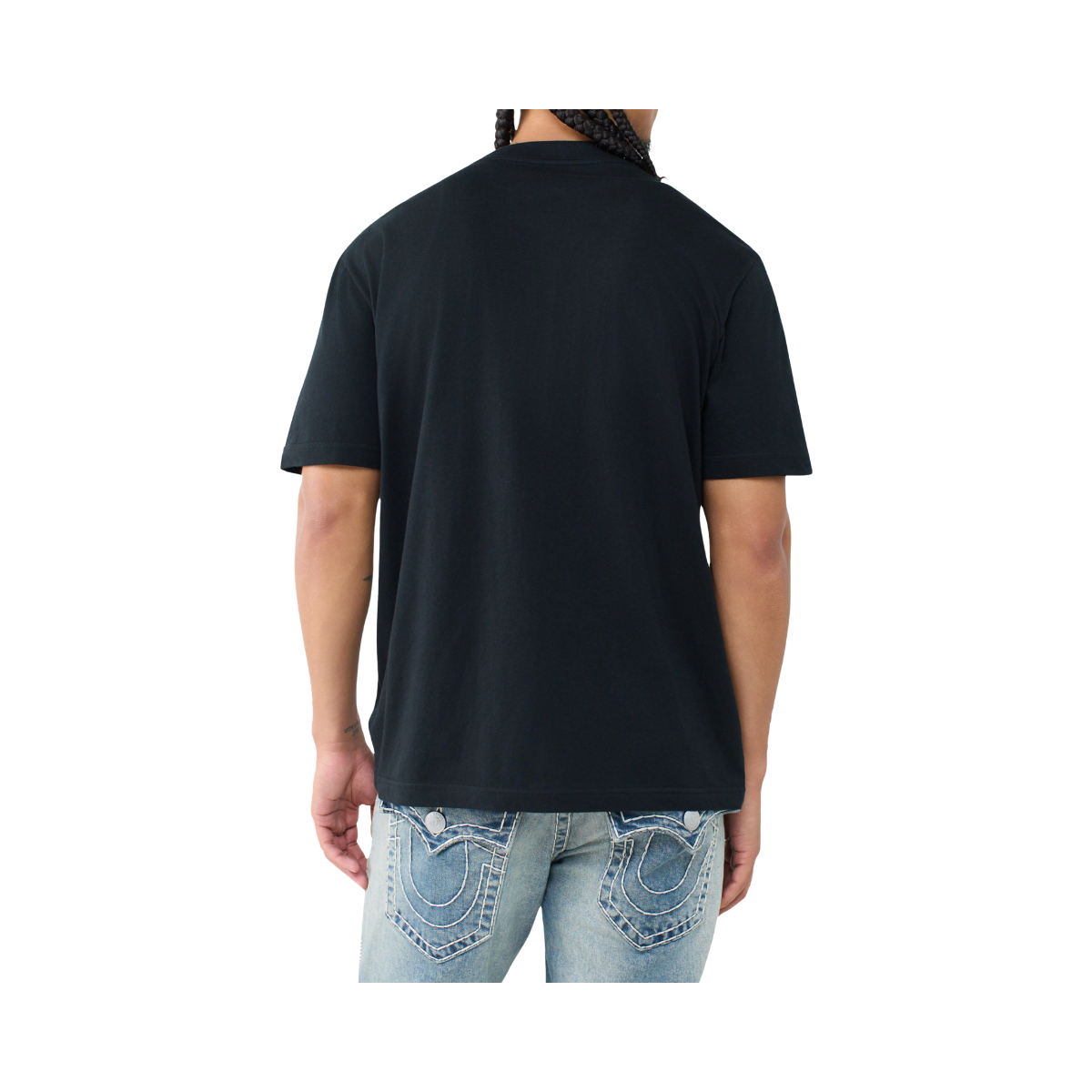Painted Brick Buddha Tee - Jet Black