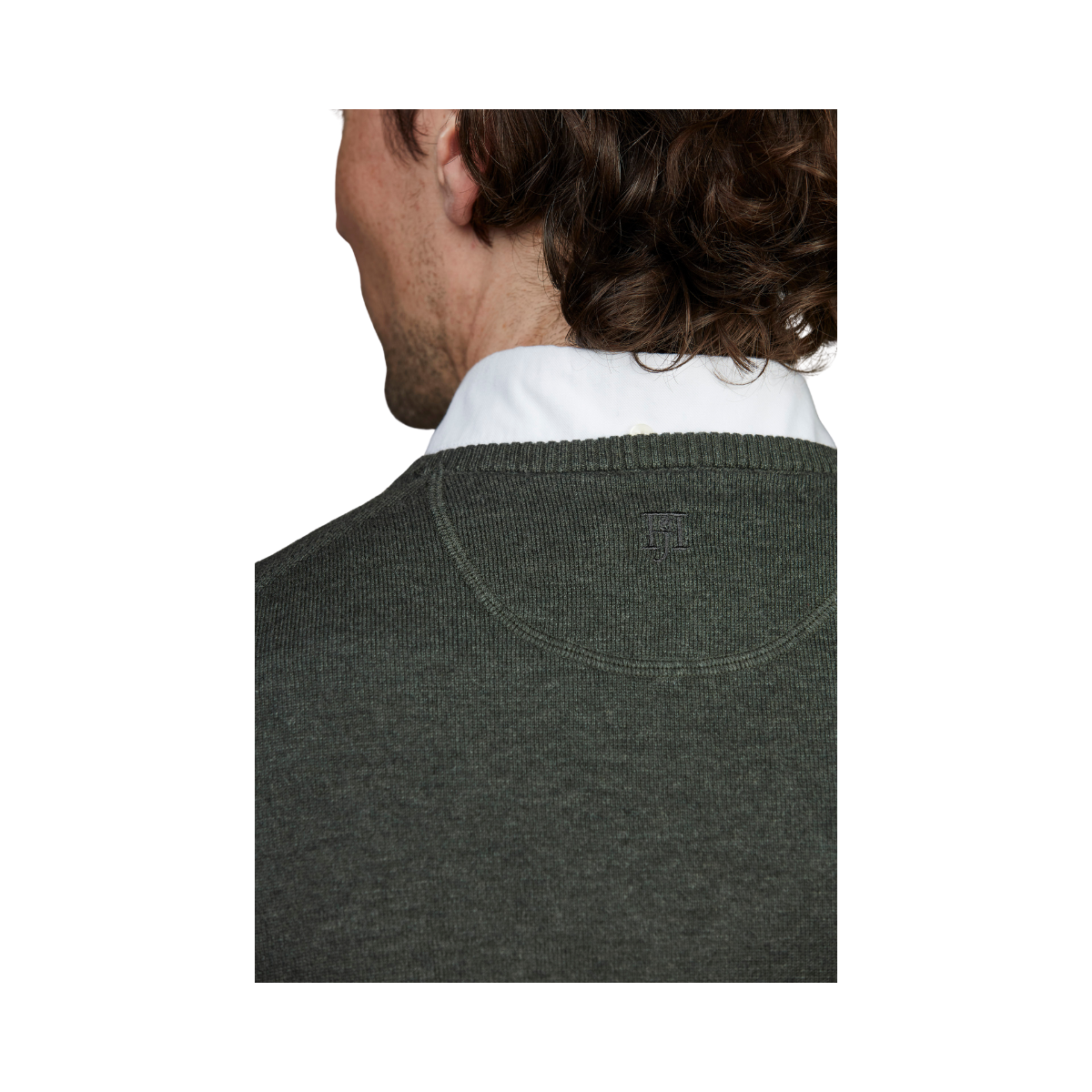 Crew Neck Sweater - Moss Green