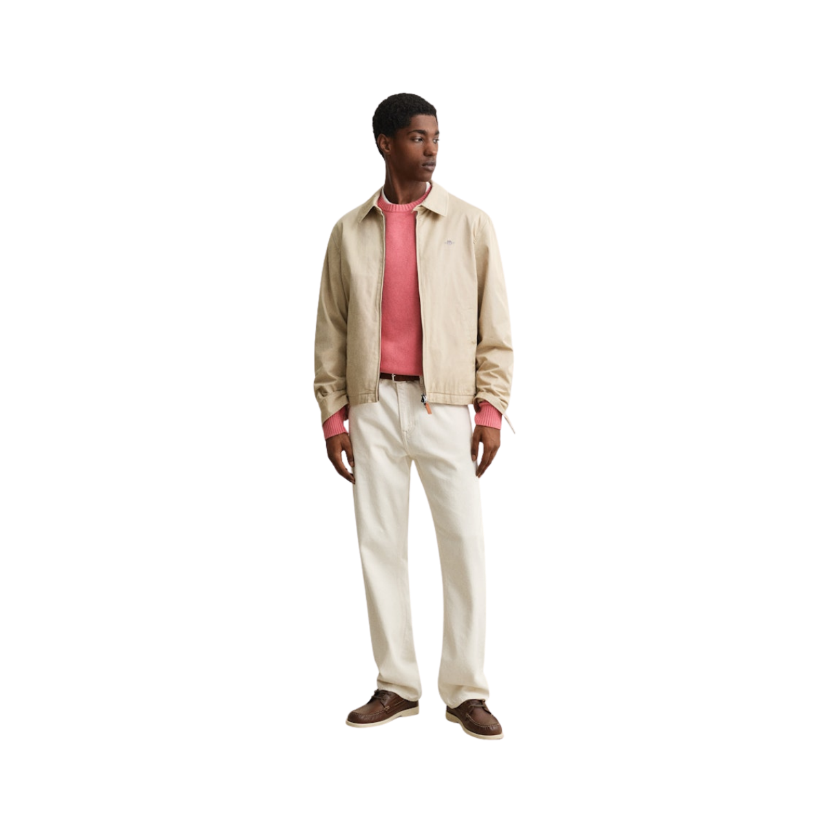 Cotton Blend C-Neck - Rose Pink