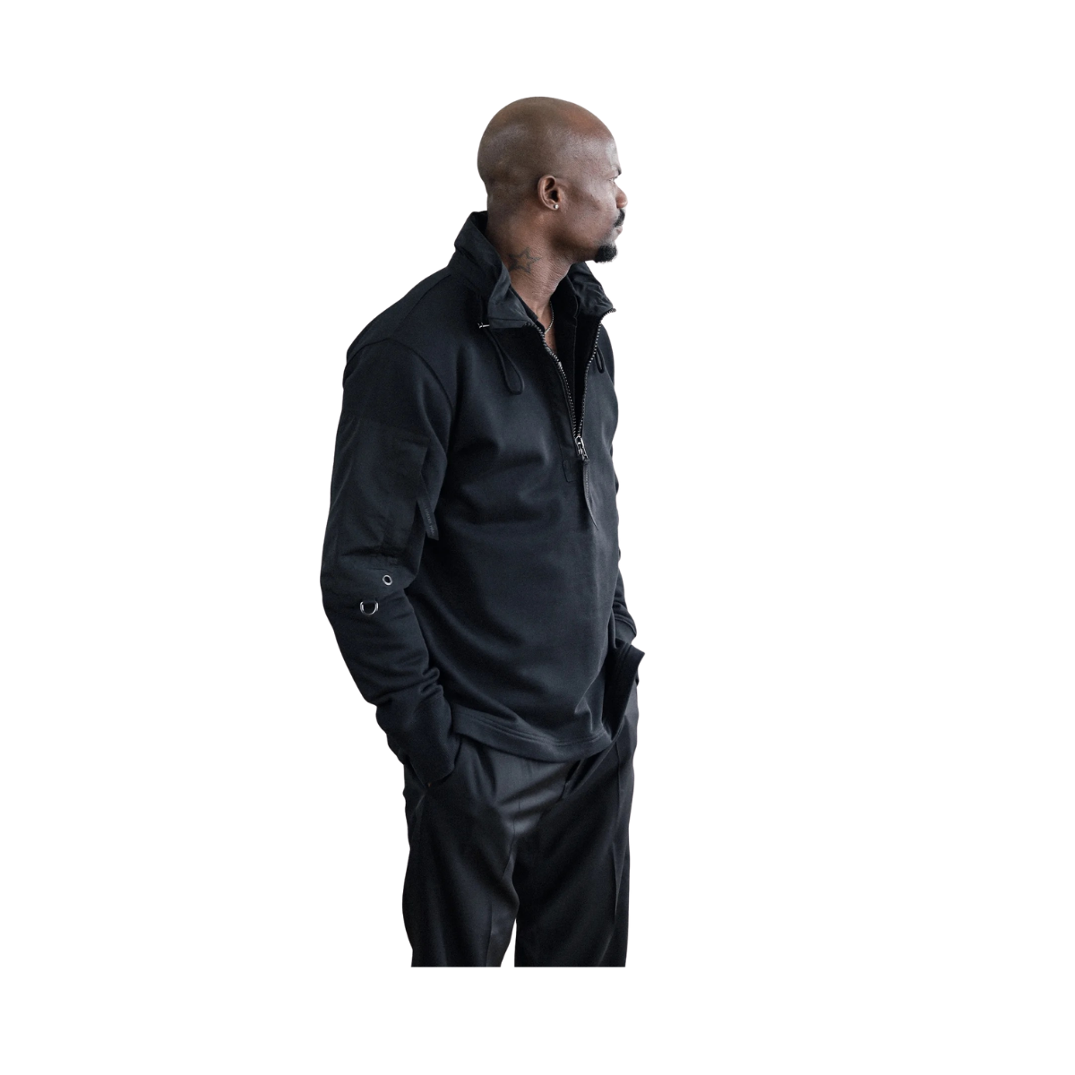 Half Zip Sweater - Black