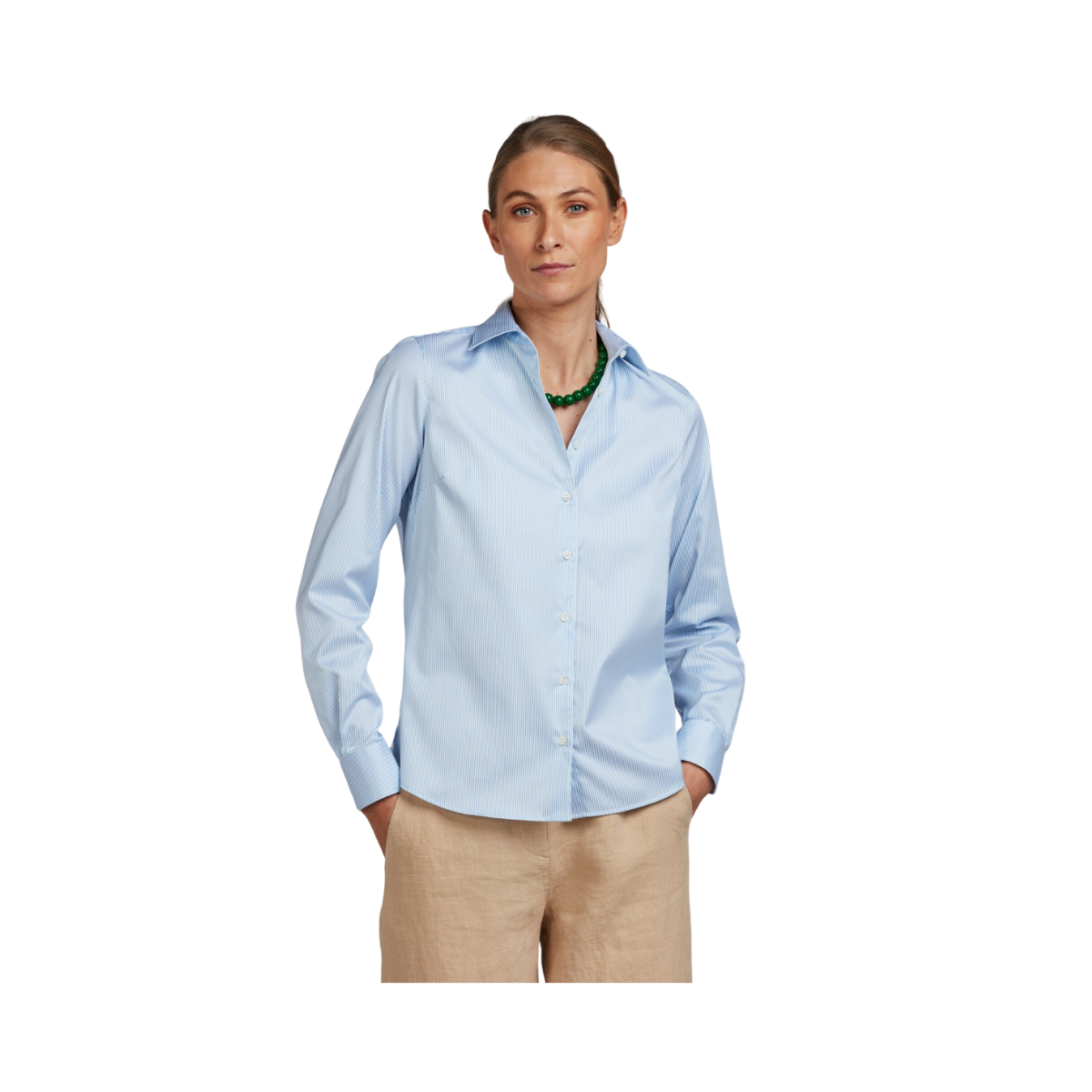 Sofie Shirt - Light blue stripe