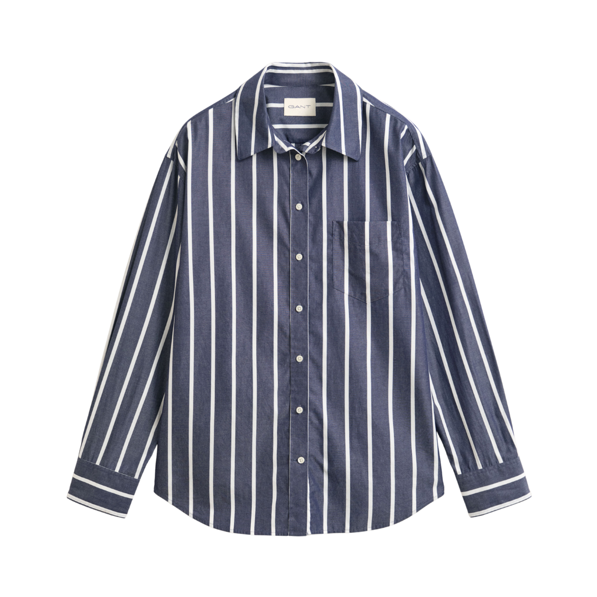 Rel Classic Poplin Stripe Shirt - Evening Blue