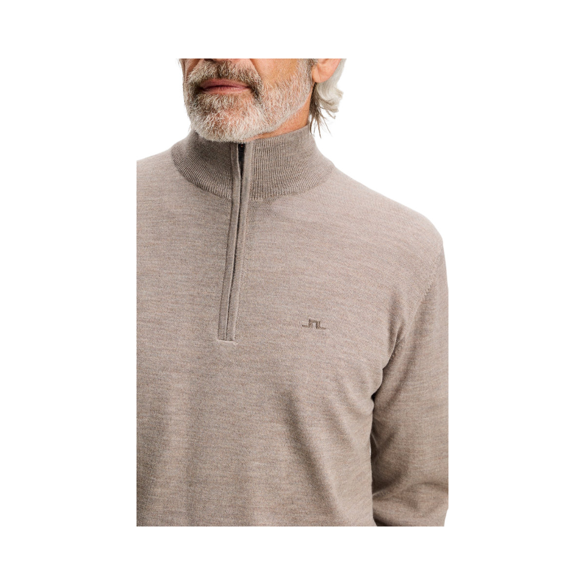 Kiyan Quarter Zip Sweater - Brindle Melange