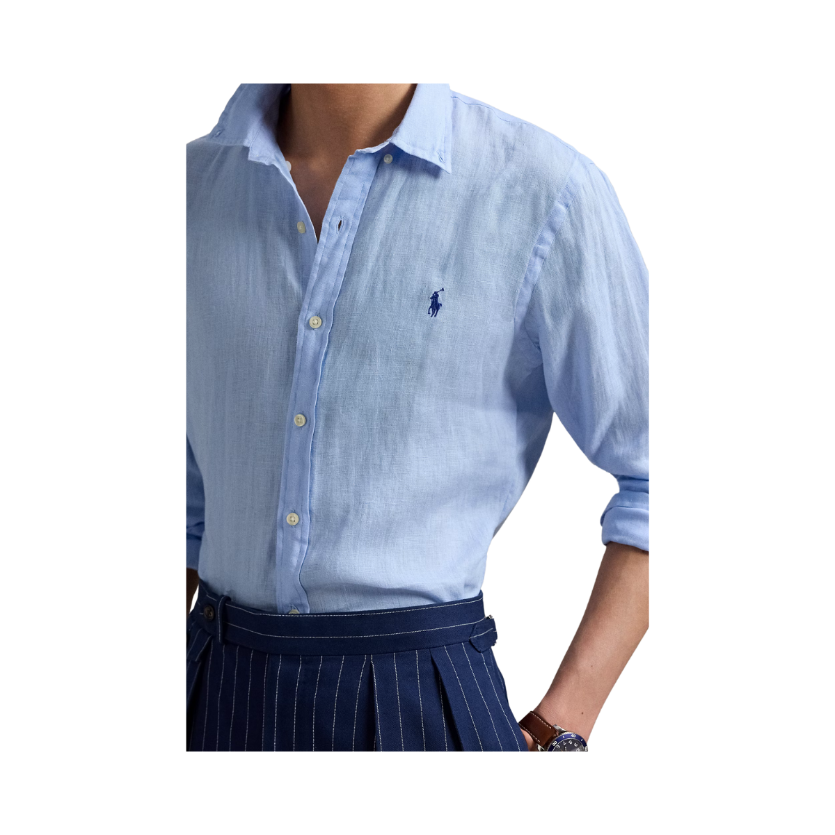 Long Sleeve Sport Shirt - Office Blue