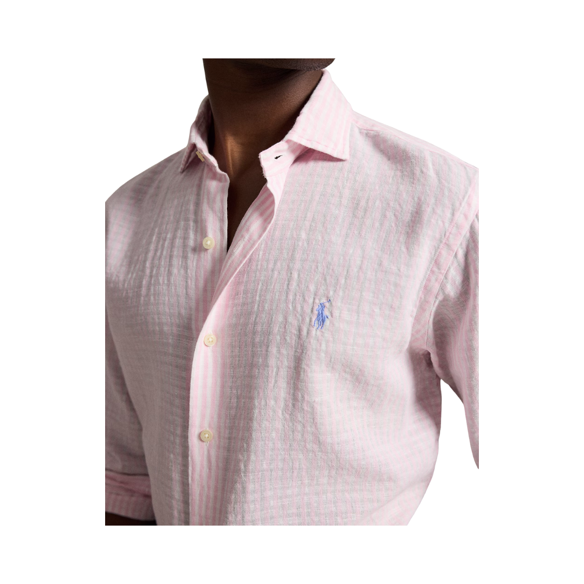 Woven Sport Shirt - Pink White