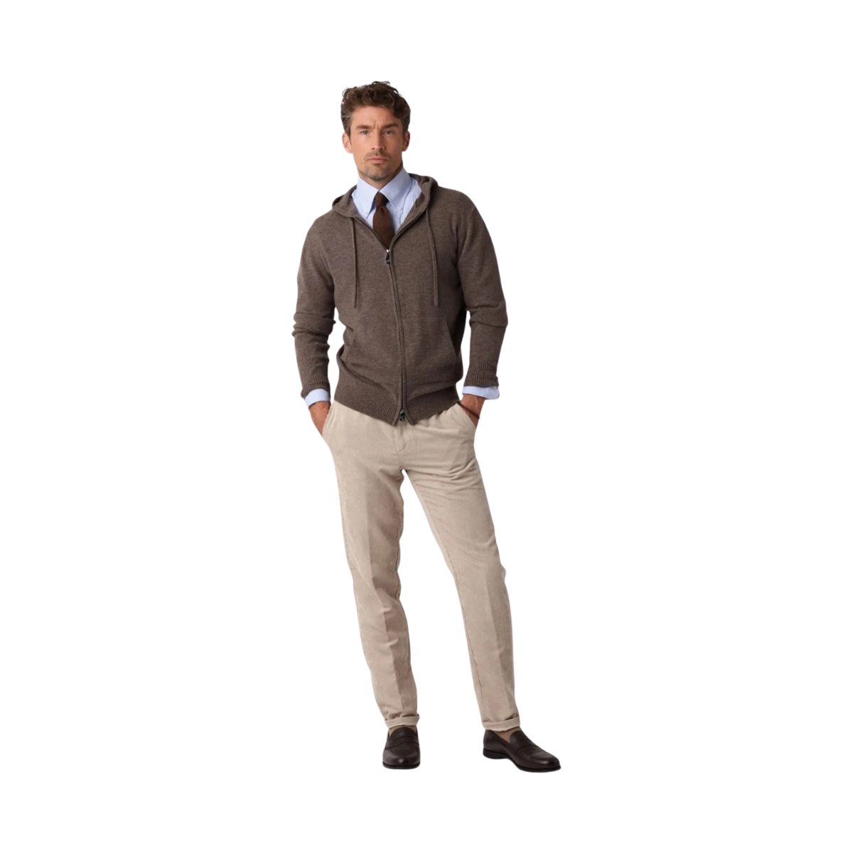 Cashmere Blend Hoodie - Nougat
