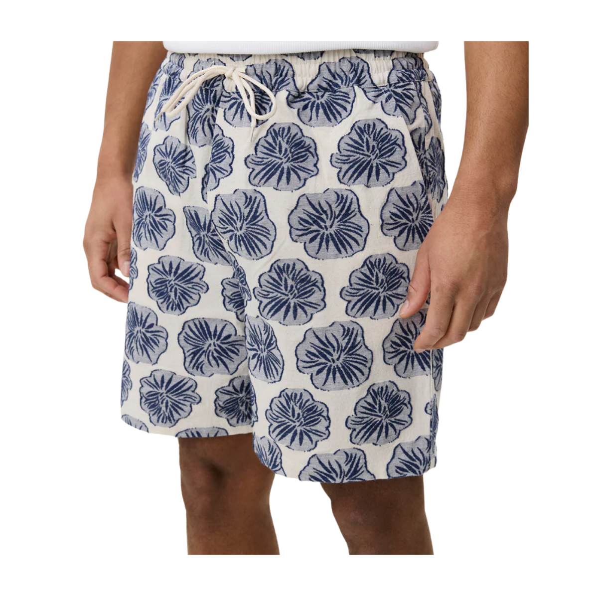 Dahlia Jaquard Shorts - Blue