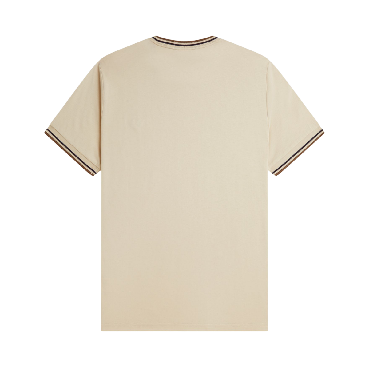 Twin Tipped T-Shirt - Oatmeal/Bronze/Navy